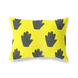 BonaMaison Neon Geel-Rook Decoratieve Kussensloop, Kussenhoezen Bank, Decoratieve Kussenhoesjes, Kussensloop; Sofa, Slaapkamer, Kantoor, Auto 35x50 Cm - Ontworpen en vervaardigd in Turkije
