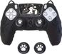 HORCONDORM S.R.L. Housse en silicone pour manette PS5 avec grips pour pouce et autocollants pour pavé tactile - Ensemble de housse protectrice douce et confortable, noir