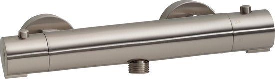 Wiesbaden Rio Thermostatische Douchekraan - 15 cm - Geborsteld Staal