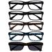 Leesbril RRRRR Leesbril 5 Stuks Lezers Zwart Bruin Blauw Purper Grijs Mannen Vrouwen RRRRR92-12357
