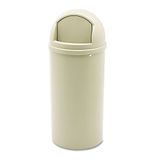 Rubbermaid Commercial Products 15 gal polyethyleen ronde Marshal Classic Trash Can - beige