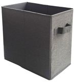 ARREGUI Reservemand voor vuile kleding, wasmand met handgrepen en opvouwbaar, 35 x 35 x 23 cm, 27 l, grijs