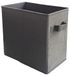 ARREGUI Reservemand voor vuile kleding, wasmand met handgrepen en opvouwbaar, 35 x 35 x 23 cm, 27 l, grijs