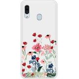 Samsung Galaxy A20 Printemps en fleurs Verstevigd hoesje met sublimatie bedrukking