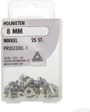 Deltafix Holnieten 8mm nikkel 25st