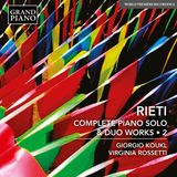 Outhere Grand Piano Giorgio Koukl & Virginia Rossetti - Rieti: Complete Piano Solo & Duo Works . 2 (CD)