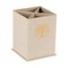 Clairefontaine 116096C - Inspire, vierkante pennenhouder, canvas, 8,5 x 8,5 x 11 cm