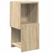 vidaXL - Hoekkast - 25,5x25x55cm - Bewerkt - hout - Sonoma - Eik