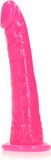 Shots RealRock REA141GLOPNK1 Slim Dildo Suction Cup GitD 6'' / 15,5 cm Neon Pink