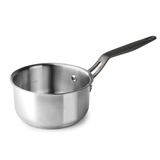 Lacor - 47214 Origin, rechte steel, roestvrij staal 18/10, handvat van roestvrij staal met PVD-coating, capaciteitsaanduiding binnen, geschikt voor inductie, vaatwasmachinebestendig, ovenbestendig, Ø