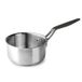 Lacor - 47214 Origin, rechte steel, roestvrij staal 18/10, handvat van roestvrij staal met PVD-coating, capaciteitsaanduiding binnen, geschikt voor inductie, vaatwasmachinebestendig, ovenbestendig, Ø