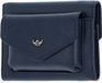 Golden Head Leren portemonnee Valencia RFID Protect Minischeintasche 1079 Saphir donkerblauw