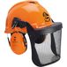3M Forst Accessoires - bosbouwhelm met vizier en gehoorbescherming, geschikt voor hoofdmaten van 53-62 cm, HDPE oranje