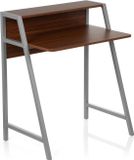 hjh office Dumont Computertafel - Walnoot / Wit