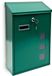 Merkloos Relaxdays brievenbus muur - metaal - 40 x 25 x 10 cm - groen