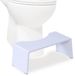 Relaxdays Toiletkrukje - Inklapbaar - Bamboe - Antislip - Wit
