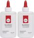 Rayher hobby materialen knutsel lijm - 2x - flacon van 500 gram - wit - met doseerdop