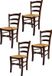 t m c s Tommychairs Venezia - Eetkamerstoelen - Set van 4 - Walnoot - Rotan