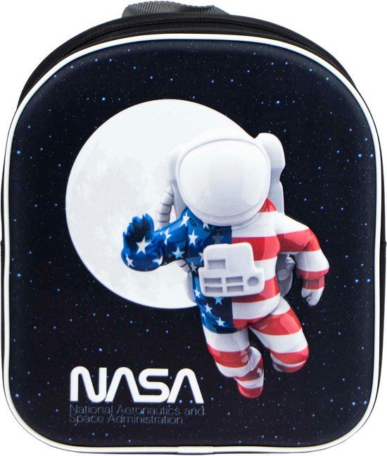 Nasa 3D Rugzak - Schooltas - Polyester - Zwart - Rugzak kind