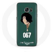 Maniacase Hoesjes voor Samsung Galaxy S6 Inktvis Spel Kang Sae Byeok Gezicht
