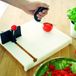 Comforthulpmiddelen Etac Fixeerplank - Vierkant - Wit - Met omhoogstaande randen - Anti-slip - Antibacterieel - Kunststof