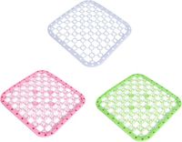 Tapis égouttoir sans marque pour évier et lavabo - Lot de 3 - Tapis de protection antidérapants en plastique