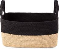 Compactor Opbergmand Magura 24 Cm Jute/katoen Naturel/zwart