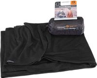 Cocoon Merino Wool-silk Travel Deken Zwart 180 x 140 cm