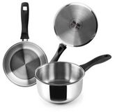 Ibili Steelpan Induktion 16 cm Zilver