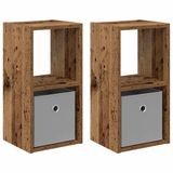 vidaXL Nachtkastje Oudhout 25,5 x 22 x 49,5 cm