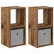 vidaXL Nachtkastje Oudhout 25,5 x 22 x 49,5 cm