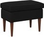 vidaXL Pouf Noir 55 x 35 x 41 cm Velours