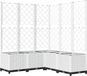 vidaXL Plantenbak met latwerk 120x120x136 cm polypropeen wit