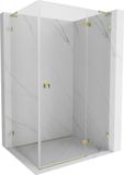 Mexen Lunar L cabine de douche à charnières droite 95 x 80, transparent, or