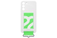 Samsung Galaxy S22+ Siliconen Cover met Strap, Wit