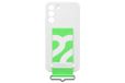 Samsung Galaxy S22+ Siliconen Cover met Strap, Wit