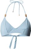 Pepe Jeans Satin Strp Br Bikinitop Blauw M Vrouw