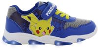 Leomil Pokémon - Schoenen voor jongens met lichtjes - Pikachu Sneakers voor kinderen met klittenband - Lichtgevende kindersneaker - Maat 31 - Blauw