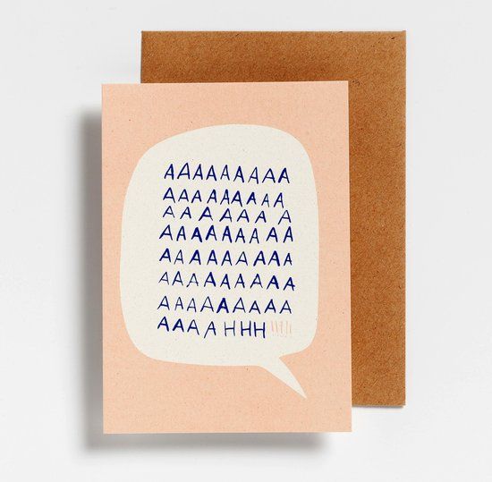 Hello August Wenskaart - Aaaah! - Enkele kaart - A6 - Samenwonen - 1 stuk