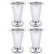 cyclingcolors 4 x meubelpoten, hoogte 100 mm, metaal, met verstelling, 15 mm, universeel, voor bank, kast, keuken, badkamer, glanzend chroom