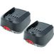 Vhbw 2x Batterie Remplacement Pour Al-ko B125, 113896, B100, 113894, 113895 Pour B50, B75 Pour Outil Électrique Et De Jardin (2000 mAh, Li-ion, 18 V)