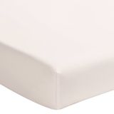 Essix - Royal Line - Effen hoeslaken met dubbele split in katoen perkal 2 x 80 x 200 cm zachtroze