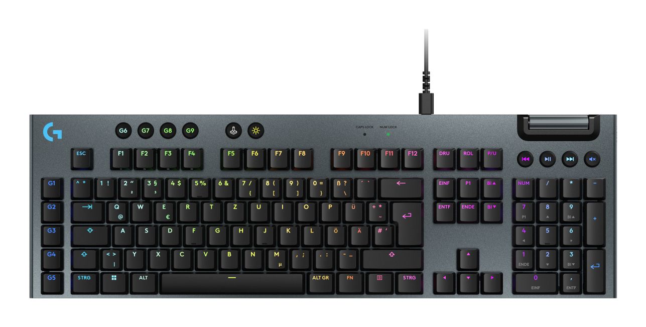 Logitech G G915 X Gaming Keyboard USB QWERTZ German Black