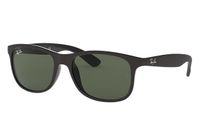 Ray-Ban RB4202 Andy Zonnebril - Mat Zwart/Groen Klassiek - 55mm