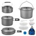 Léger Ensemble de Cuisine de Camping pour 6-7 Personnes