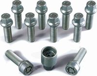 H&R Wielboutenset bolkonisch R14 M14x1.50 - Lengte 37mm - 10 stuks - incl. wielsloten