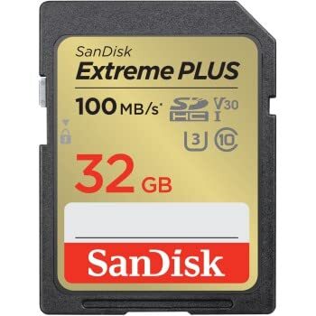 SANDISK - CARDS EXTREME PLUS 32GB SDHC GEHEUGENKAART 100MB/S 60MB/S UHS-I KLASSE