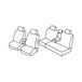 Set Superior Set Stoelhoezen - Grijs/Zwart - Compatibel met Toyota Hilux Pick-Up (06/16>09/20)
