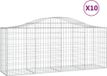 vidaXL Gabions - 10 pièces - voûté - 200x50x80/100 cm - fer