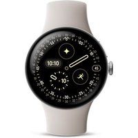 Google Pixel Watch 4 41mm LTE Zilver (Silver) en Witte Band (Porcelain) GA10829-EU